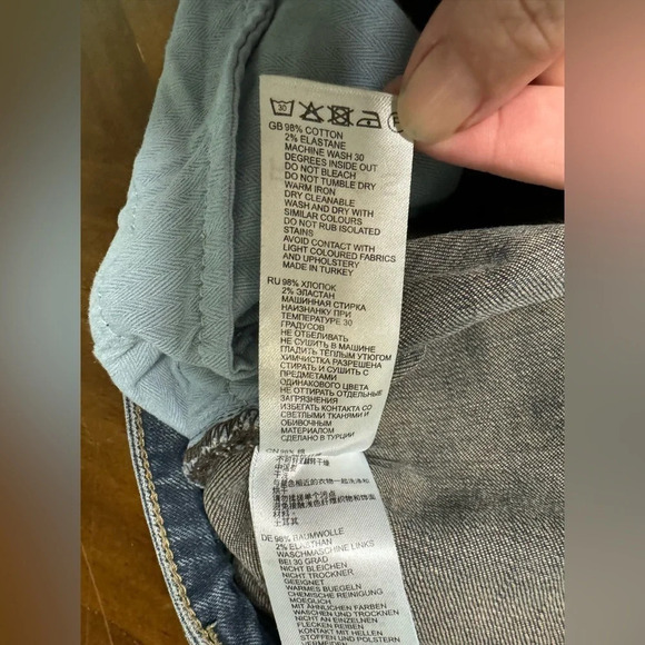 REISS Bailey Mid Rise Button Fly Cropped Jeans Straight Leg Luxe Size 27 - Picture 7 of 8